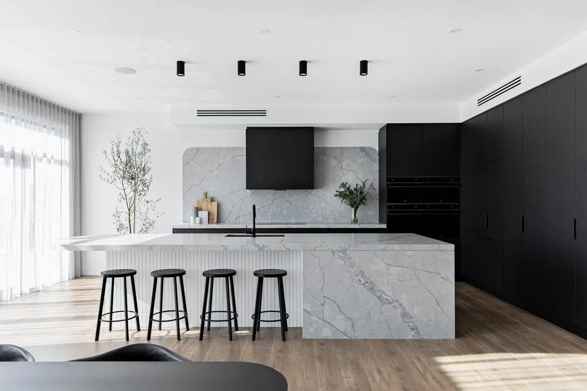 Manufactured stone benchtops